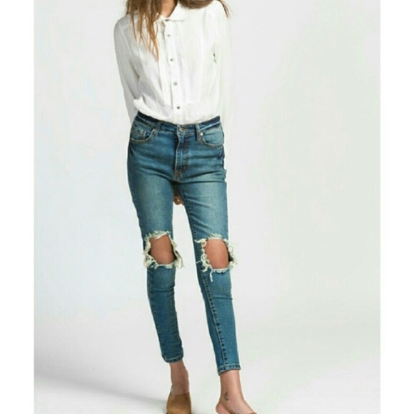 UNIF peach pit skinny jeans - Picture 2 of 5